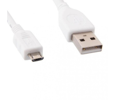 Кабель USB 2.0 - 0.5m AM/ microUSB Cablexpert CCP-mUSB2-AMBM-W-0.5M белый, премиум