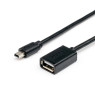 Кабель USB 2.0 - 0.8m AF/ mini-B 5P OTG Atcom, черный (12821)