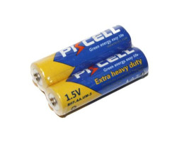 Батарейка AA (R6), солевая, PKCELL, 1.5V, Shrink (R6P-2S)