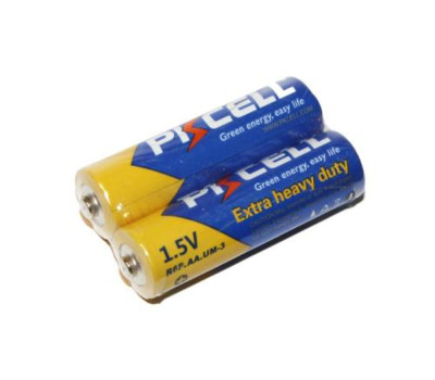 Батарейка AA (R6), солевая, PKCELL, 1.5V, Shrink (R6P-2S) Батарейка AA (R6), солевая, PKCELL, 1.5V, Shrink (R6P-2S)