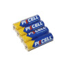 Батарейка AA (R6), солевая, PKCELL, 1.5V, Shrink (R6P-4S) за 1шт.