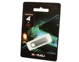 USB Flash Drive 4Gb Hi-Rali Shuttle series Silver / HI-4GBSHSL USB Flash Drive 4Gb Hi-Rali Shuttle series Silver / HI-4GBSHSL