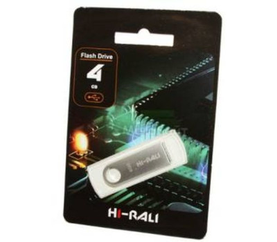 USB Flash Drive 4Gb Hi-Rali Shuttle series Silver / HI-4GBSHSL USB Flash Drive 4Gb Hi-Rali Shuttle series Silver / HI-4GBSHSL