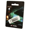 USB Flash Drive 4Gb Hi-Rali Shuttle series Silver /  HI-4GBSHSL