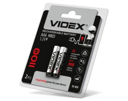 Аккумулятор AAA, 1100 mAh, Videx, 2 шт, 1.2V, Blister Аккумулятор AAA, 1100 mAh, Videx, 2 шт, 1.2V, Blister