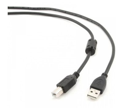 Кабель USB 2.0 - 3.0m AM/ BM Cablexpert феррит фильтр, черный CCF-USB2-AMBM-10 Кабель USB 2.0 - 3.0m AM/ BM Cablexpert феррит фильтр, черный CCF-USB2-AMBM-10