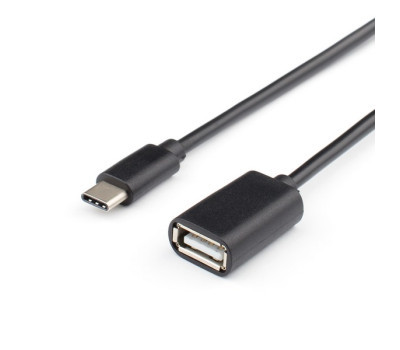 Кабель USB 2.0 - 0.1m AF/ Type-C OTG ATcom, черный, пакет (14716) Кабель USB 2.0 - 0.1m AF/ Type-C OTG ATcom, черный, пакет (14716)