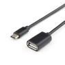 Кабель USB 2.0 - 0.1m AF/ Type-C OTG ATcom, черный, пакет (14716)