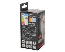 Лампа ERGO Standard A60 E27 8W 220V Тепл.Бел. 3000K Мат. н/ Дим.
