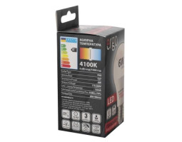 Лампа ERGO Standard A60 E27 8W 220V Тепл.Бел. 3000K Мат. н/ Дим.