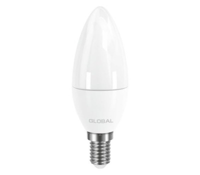 Лампа Maxus LED C37 CL-F 5W 4100K 220V, цоколь E14,AP