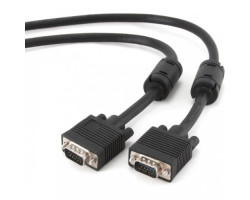 Кабель VGA 3.0m Cablexpert VGA3+ 9C HD15M, двойное экранир., с 2-мя феритами, (CC-PPVGA-10-B)