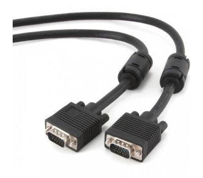 Кабель VGA 3.0m Cablexpert VGA3+ 9C HD15M, двойное экранир., с 2-мя феритами, (CC-PPVGA-10-B)