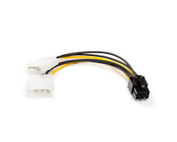 Переходник питания ATcom 6pin to 2molex для ВИДЕОКАРТ (16185)