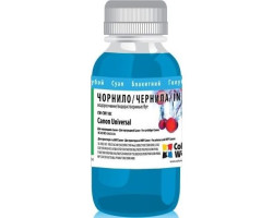 Чернила ColorWay Canon Universal, Cyan, 100 мл (CW-CW110C01)														
