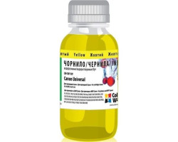 Чернила ColorWay Canon Universal, Yellow, 100 мл (CW-CW110Y01)														