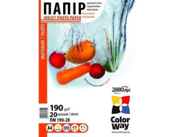 Фотобумага А4 190g/ m CW матовая 20 л (PM190020A4)