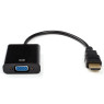 Переходник HDMI > VGA (HDMI папа > VGA мама) Atcom, кабель 10см, Black (9220)