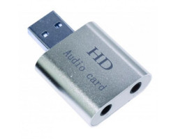 Звуковая карта USB 2.0, 7.1, Dynamode C-Media 108 Silver, 90 дБ, (USB-SOUND7-ALU)