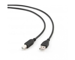 Кабель USB 2.0 - 3.0m AM/ BM Cablexpert, черный CCP-USB2-AMBM-10