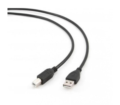 Кабель USB 2.0 - 3.0m AM/ BM Cablexpert, черный CCP-USB2-AMBM-10