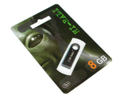 USB Flash Drive 8Gb Hi-Rali Shuttle series Black /  HI-8GBSHBK