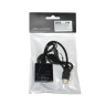Переходник HDMI (папа) > VGA(мама) 20cm, STLab U-990 Black, аудио и кабель USB в комплекте