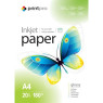Фотобумага PrintPro, глянцевая, A4, 180 г/ м2, (PGE180020A4), 20 листов