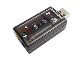 Звуковая карта USB 2.0, 7.1, Dynamode C-Media 108, 90 дБ, Xear 3D, Blister (USB-SOUND7)