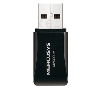 Сетевой адаптер USB Mercusys W300UM Wi-Fi 802.11n 300Mb, Pico, USB Сетевой адаптер USB Mercusys W300UM Wi-Fi 802.11n 300Mb, Pico, USB