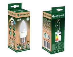 Лампа Enerlight LED C37 5W 4100K (яркий свет), 220V, цоколь E27 Лампа Enerlight LED C37 5W 4100K (яркий свет), 220V, цоколь E27