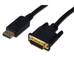 Кабель DVI-D > DisplayPort 1.8m ATcom чёрный (9504)