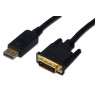 Кабель DVI-D > DisplayPort 1.8m ATcom чёрный (9504)