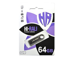 USB Flash Drive 64Gb Hi-Rali Shuttle series Black, HI-64GBSHBK