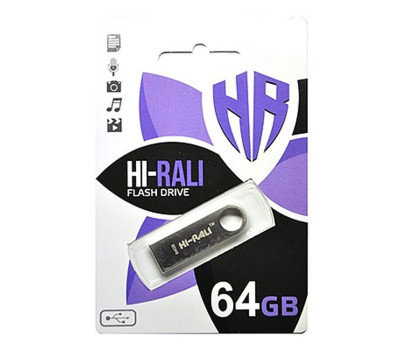 USB Flash Drive 64Gb Hi-Rali Shuttle series Black, HI-64GBSHBK USB Flash Drive 64Gb Hi-Rali Shuttle series Black, HI-64GBSHBK