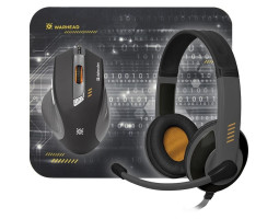 Мышь Defender Warhead MPH-1500 USB с игровой поверхностью и гарнитурой Black (52705)