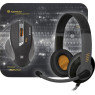 Мышь Defender Warhead MPH-1500 USB с игровой поверхностью и гарнитурой Black (52705)