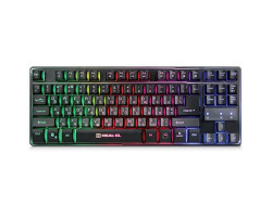 Клавиатура REAL-EL Gaming TKL Backlit 8710 USB Black, подсветка