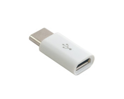 Переходник microUSB (мама) > USB 3.1 Type C (папа), Extradigital, White (KBU1672)