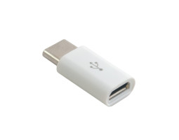 Переходник microUSB (мама) > USB 3.1 Type C (папа), Extradigital, White (KBU1672)