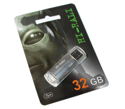 USB Flash Drive 32Gb Hi-Rali Corsair series Silver /  HI-32GBCORSL
