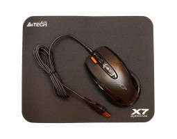 Мышь A4Tech X-7120 USB Black (мышь X-710BK + ковер X7-200MP (Bundle)