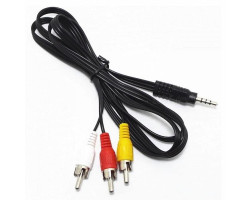 Кабель аудио-видео 3RCA > TRRS 3.5mm Atcom, 1.8m, пакет (17320)
