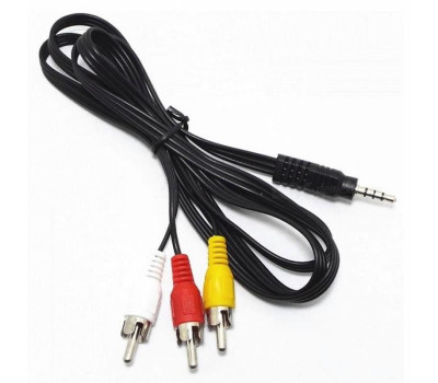 Кабель аудио-видео 3RCA > TRRS 3.5mm Atcom, 1.8m, пакет (17320)