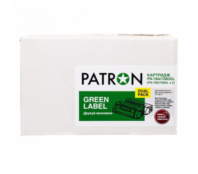 Картридж Canon 712, Black, LBP-3010/ 3020, 1.5k, Patron Green, Dual Pack (PN-35A/ 712DGL)