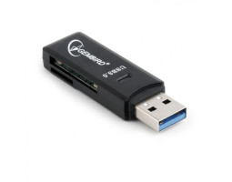 Картридер внешний Gembird UHB-CR3-01, USB 3.0, для SD и MicroSD