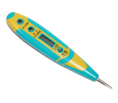 Индикатор-отвертка для тестирования напряжения 12-250V, Gren-Yellow AX-777 Индикатор-отвертка для тестирования напряжения 12-250V, Gren-Yellow AX-777