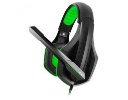 Наушники Gemix X-350 Gaming Black/ Green, 2 x Mini jack (3.5 мм), накладные, кабель 2.4 м