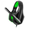 Наушники Gemix X-350 Gaming Black/ Green, 2 x Mini jack (3.5 мм), накладные, кабель 2.4 м