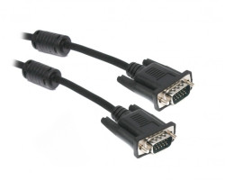 Кабель VGA 1.8m Maxxter V-PVGA-6 VGA 3+4C HD15M/ HD15M, двойное экраниров, 2 феррит